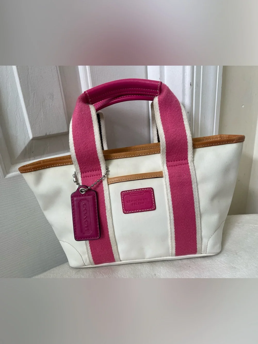Coach canvas tote